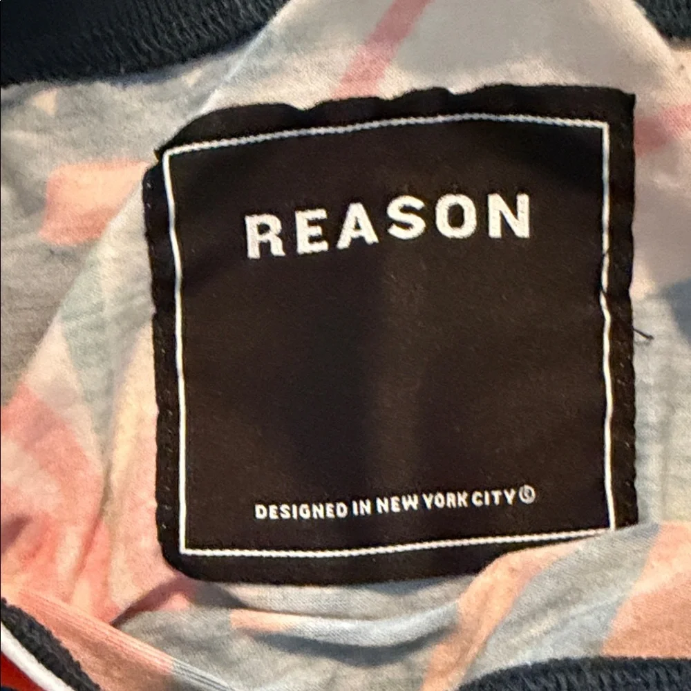 Reason Men's Floral Short Sleeve Tee - Red, Blue, Orange - Picture 2 of 4